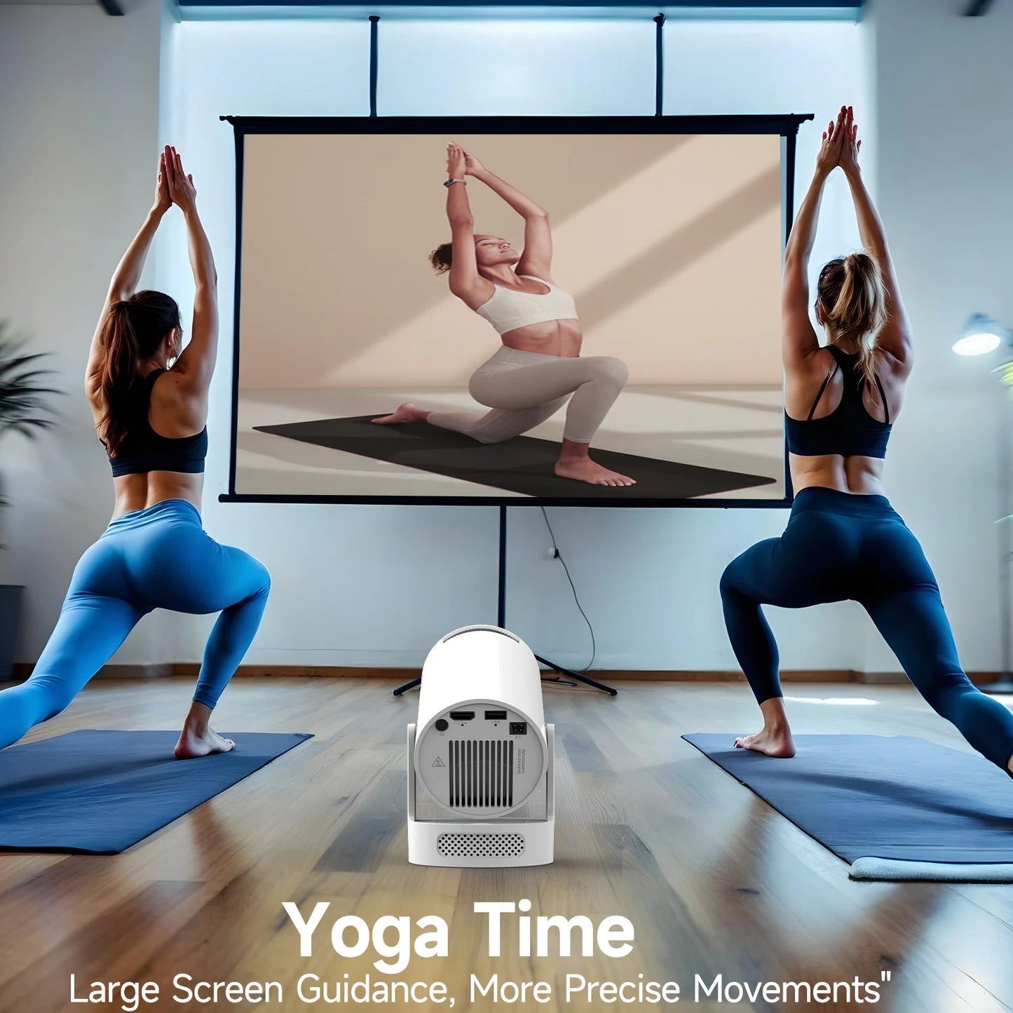Magcubic 8K HY300 Pro + Projector Built in 5W Speaker 1280*720P Android 14 8000 Lumens Wifi6 BT5.4 Outdoor Portable Projector